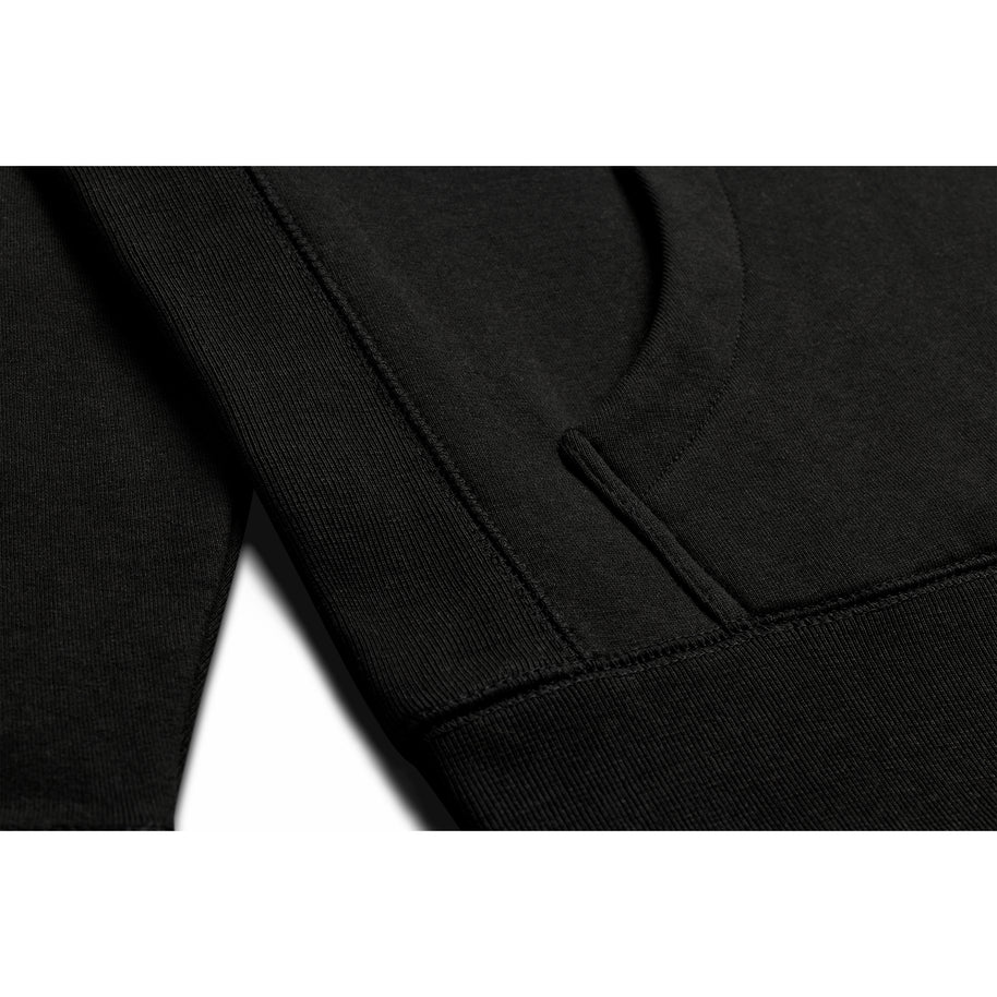 Organic Cotton Hooded Sweatshirt- Black
