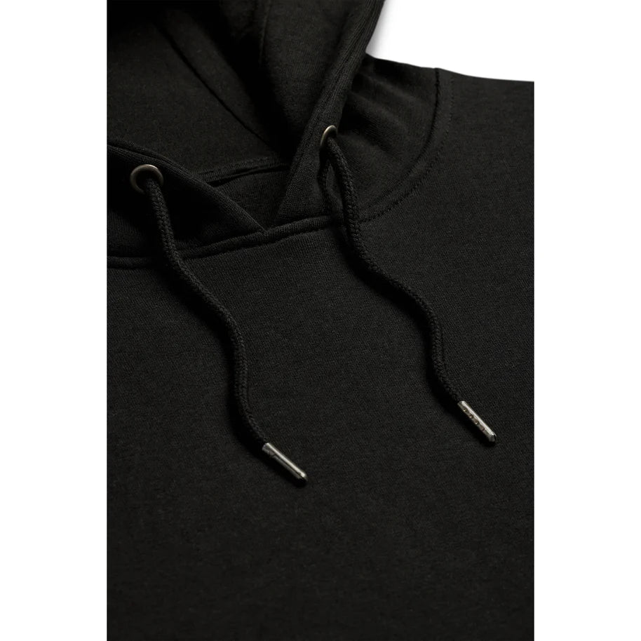 Organic Cotton Hooded Sweatshirt- Black