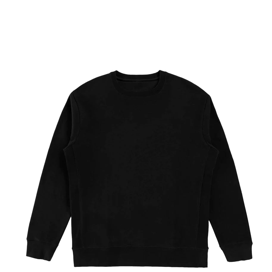 Organic Crewneck Sweater- Black