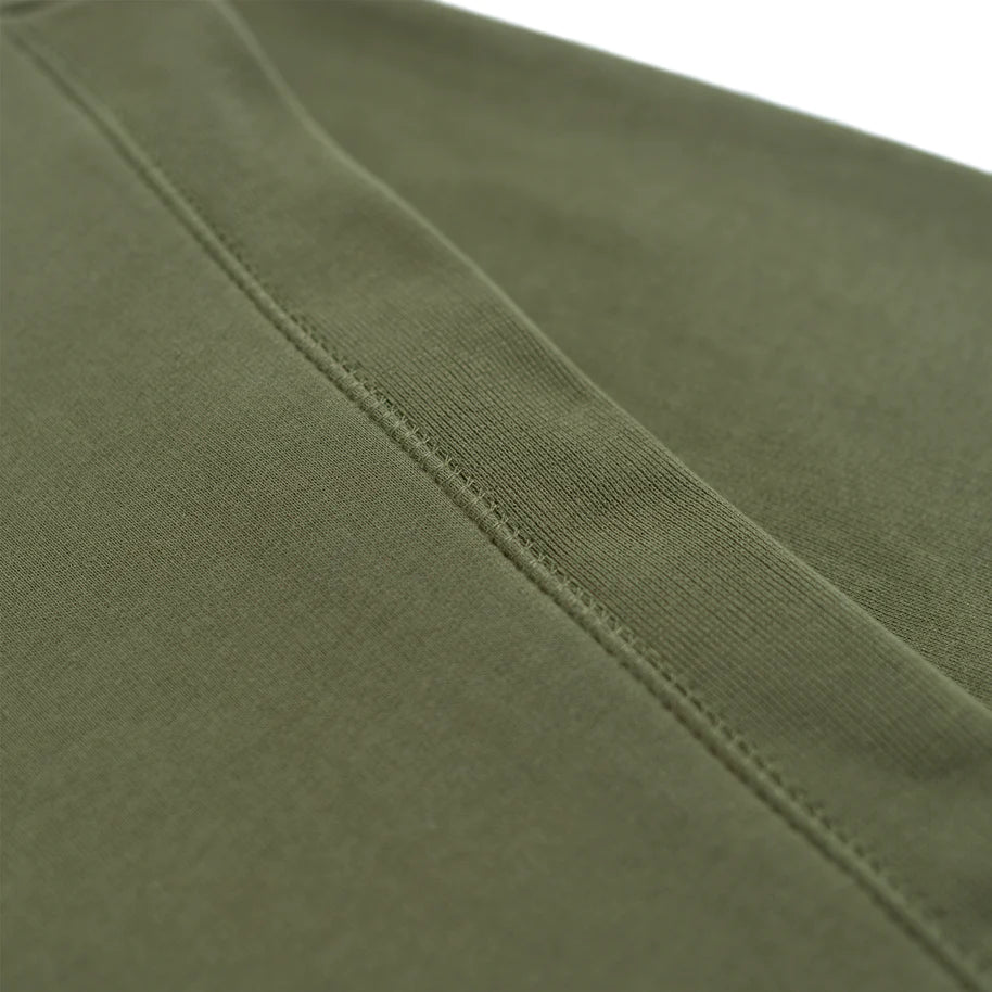 Organic Crewneck Sweater- Military Green